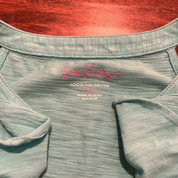 Lilly Pulitzer Blue Ruffle Shay Tank Top - Picture 2 of 6